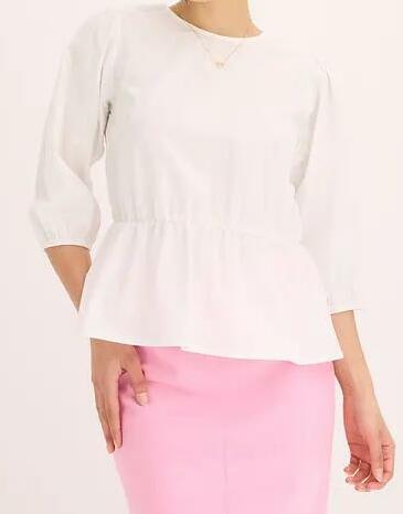 BLUZA Z BUFIASTYMI RĘKAWAMI