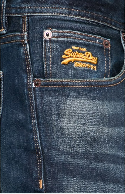 granatowe SPODNIE JEANS