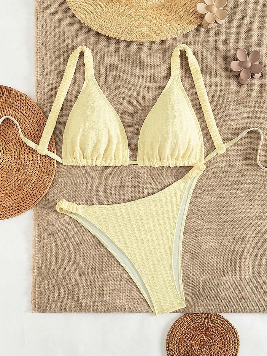 ŻÓŁTE BIKINI DWUCZĘŚCIOWE 