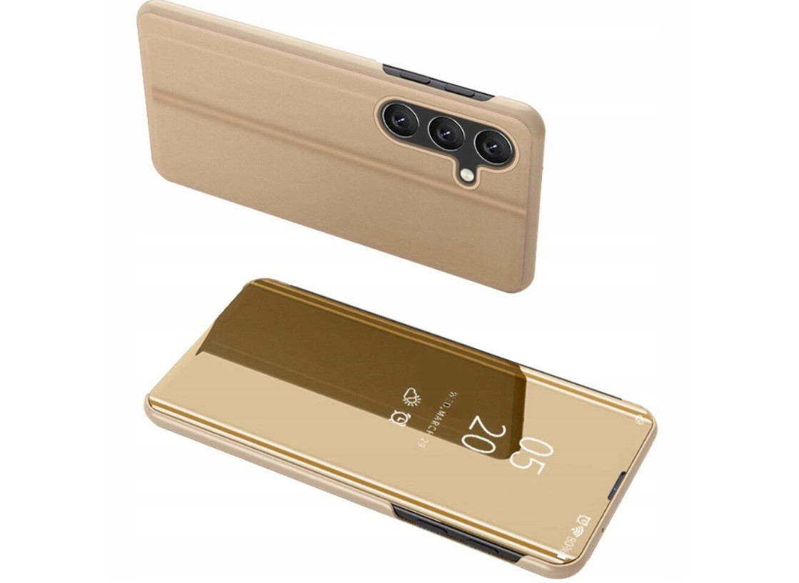 złote etui z klapką Samsung m34 5G