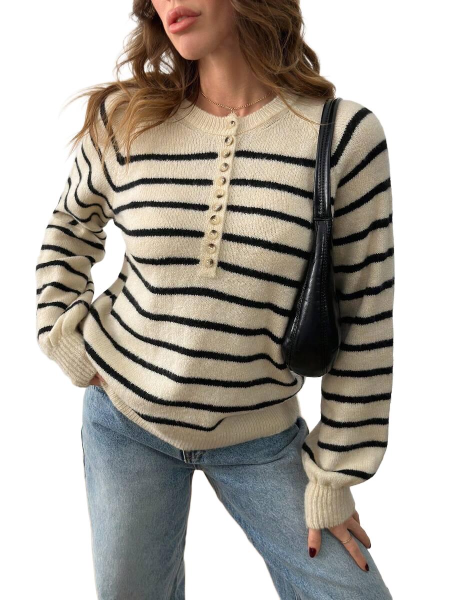 SWETER DAMSKI OKRĄGŁY DEKOLT