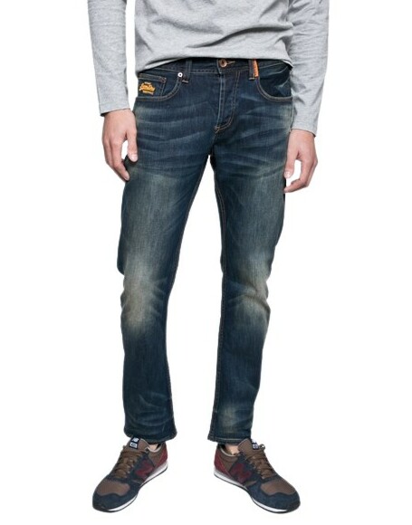 granatowe SPODNIE JEANS