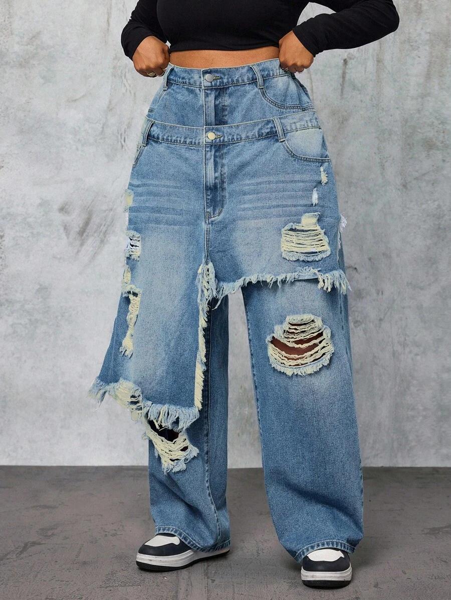 NIEBIESKIE SPODNIE JEANS 