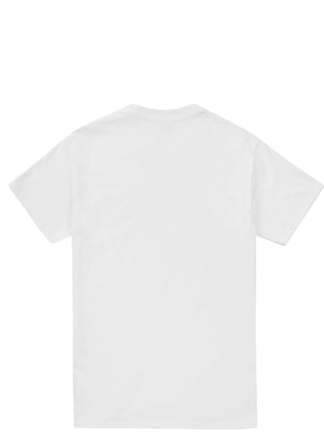 biały t-shirt napis hannah montana