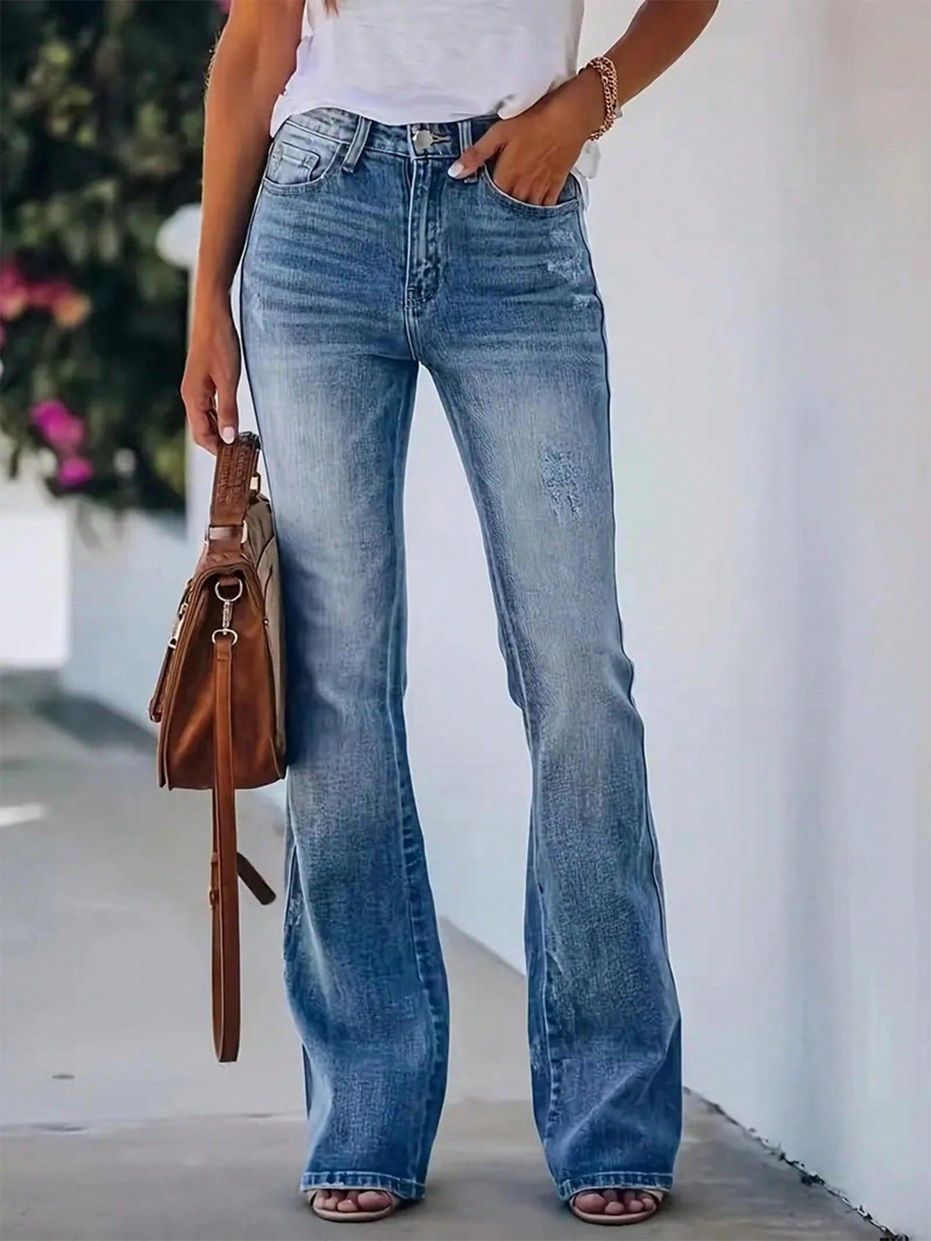 NIEBIESKIE JEANSY PRZETARCIA 