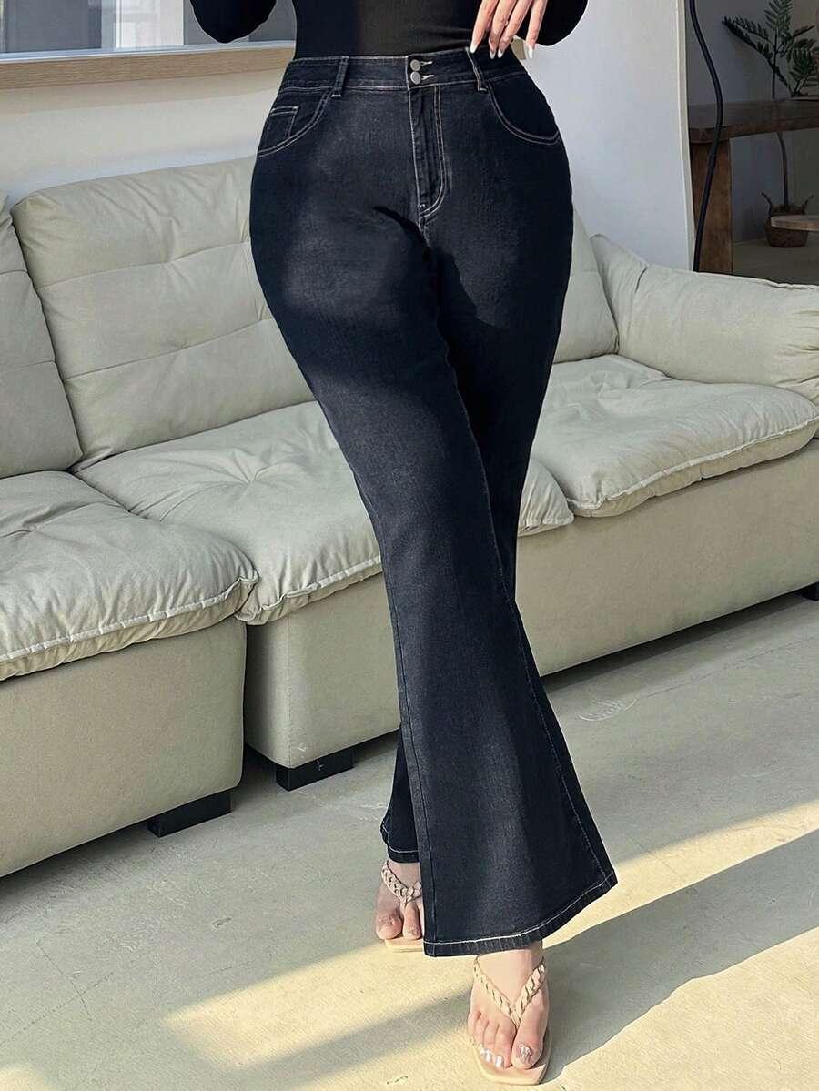 SPODNIE JEANS DZWONY
