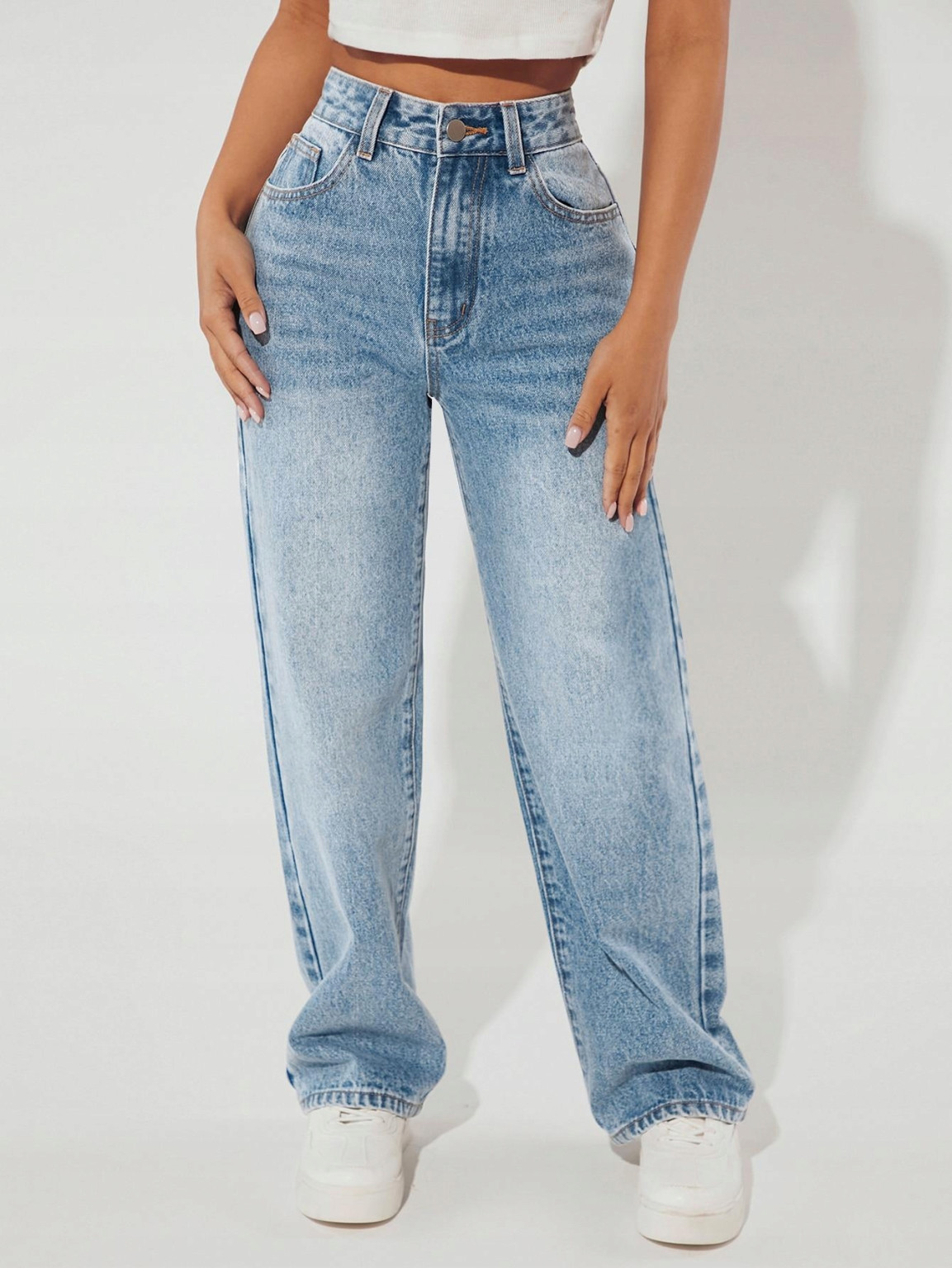 SPODNIE JEANS WYSOKI STAN