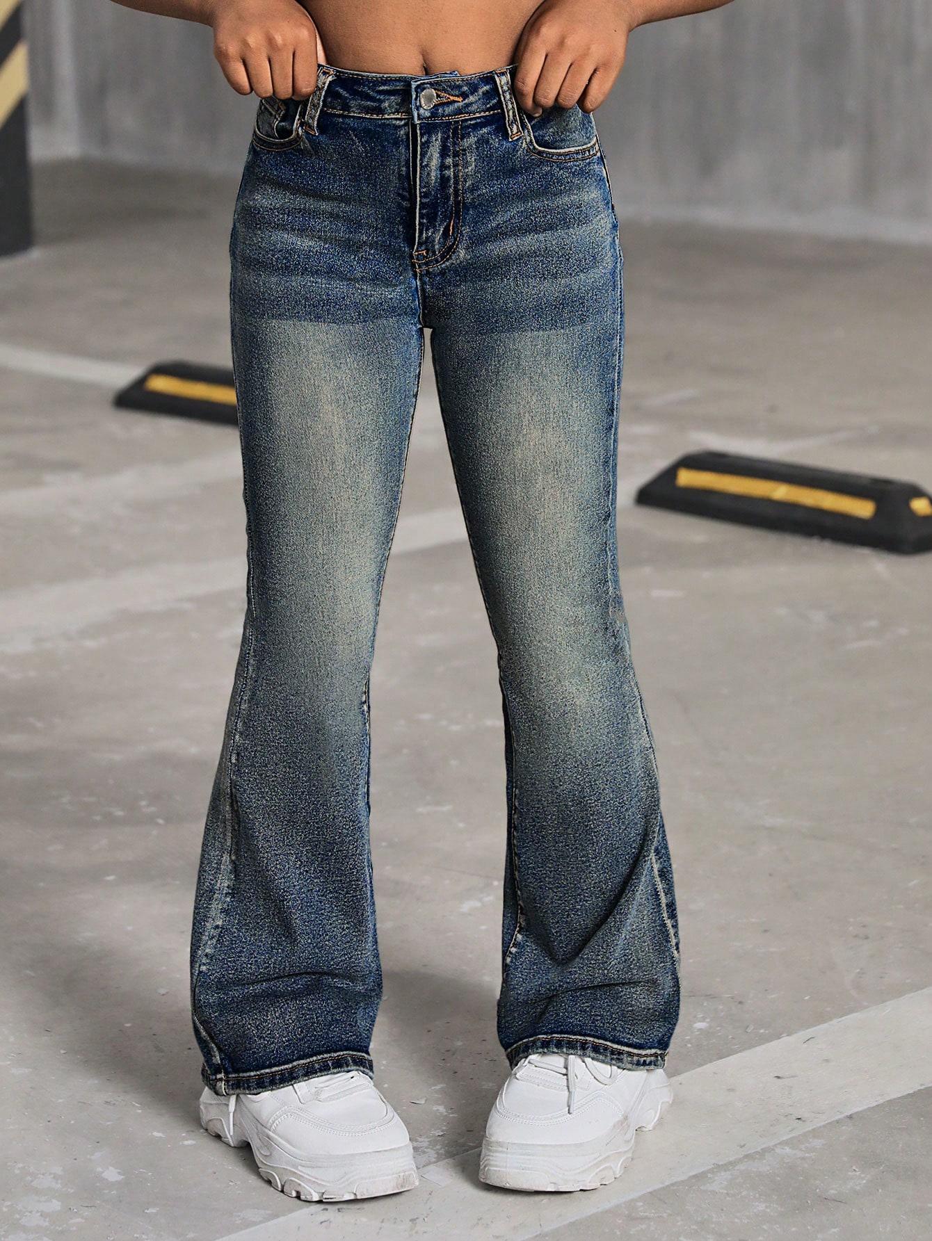 SPODNIE JEANS DZWONY