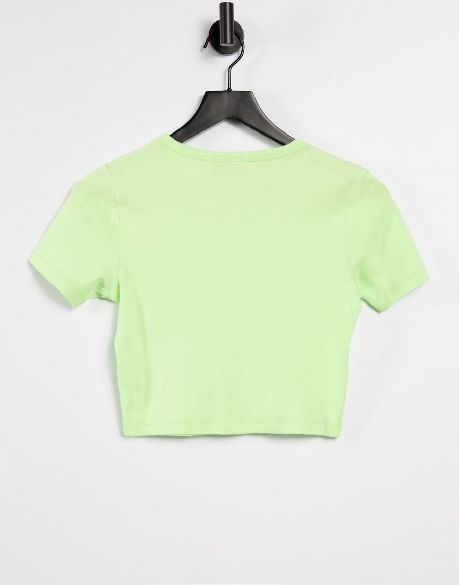 zielony T-shirt haft
