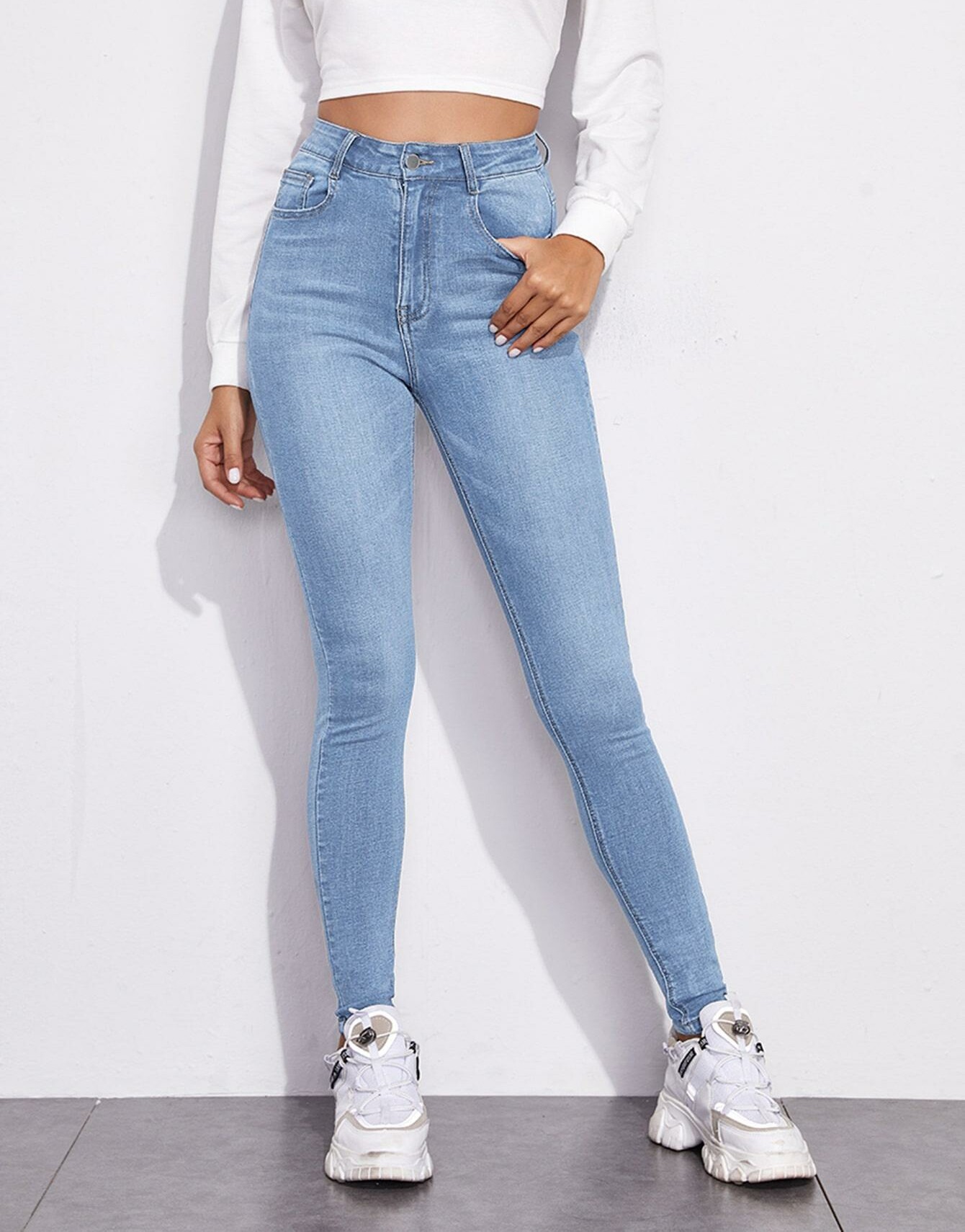 spodnie rurki jeans