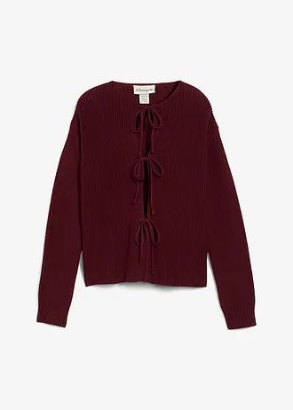 SWETER ROZPINANY WIĄZANY NA KOKARDKI