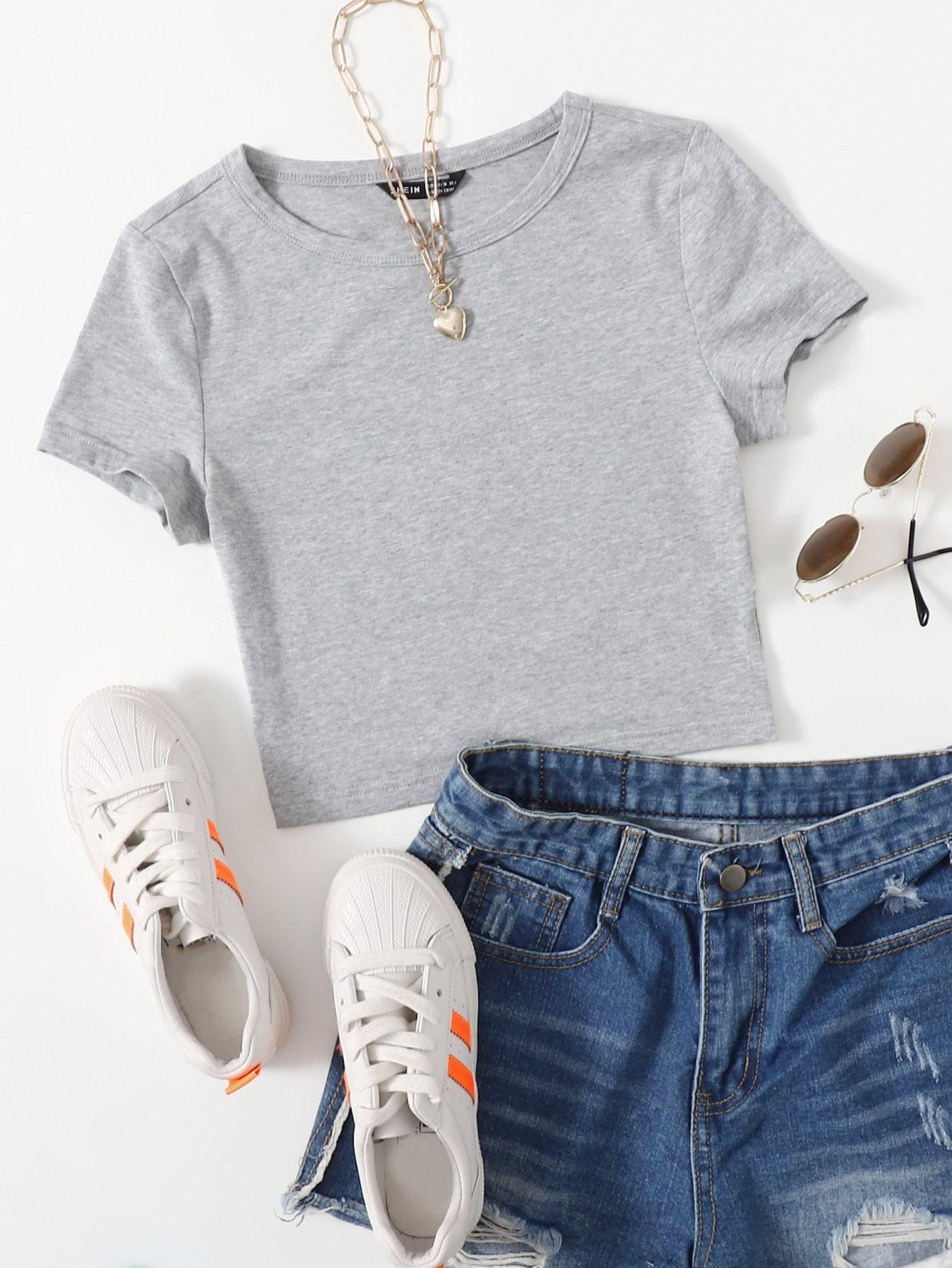 szary top casual