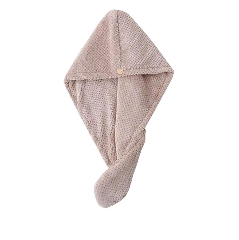 beżowy turban na głowę