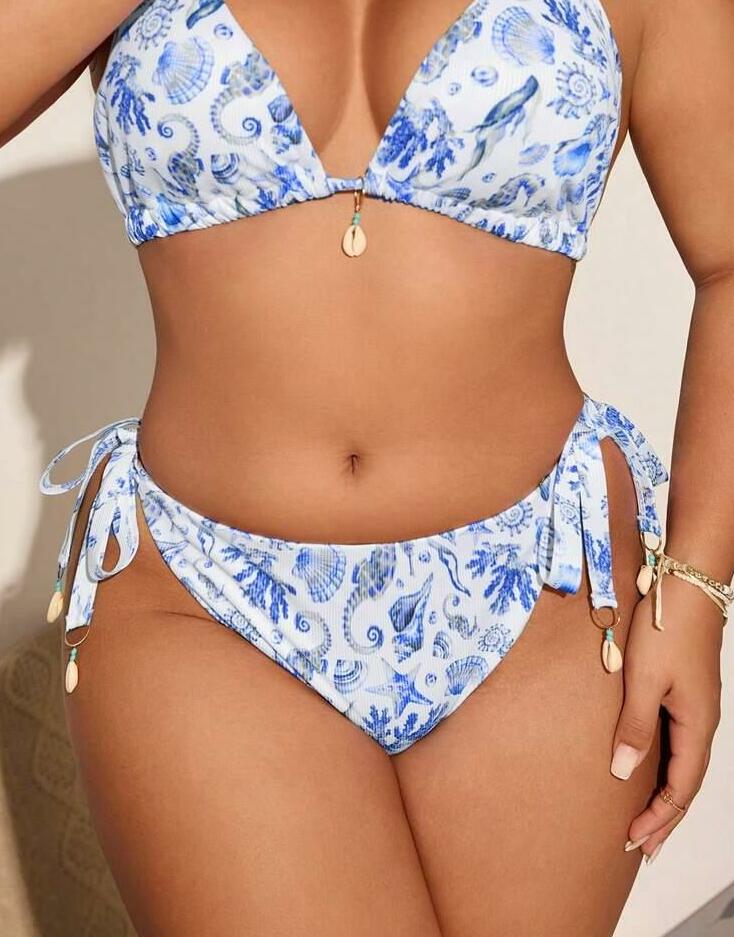 WIĄZANY DÓŁ OD BIKINI PRINT