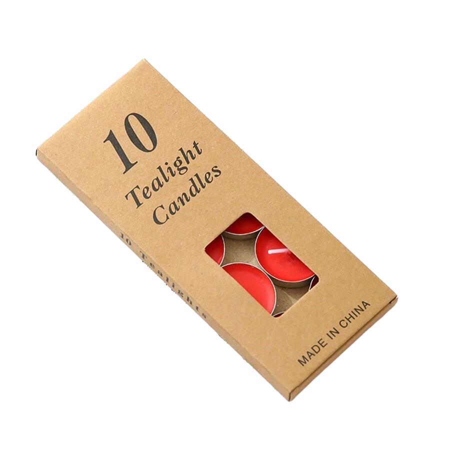 czerwone świeczki 10-pack