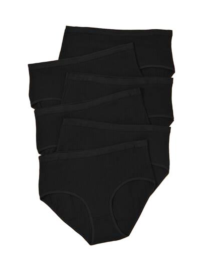 czarne majtki figi 6 pack
