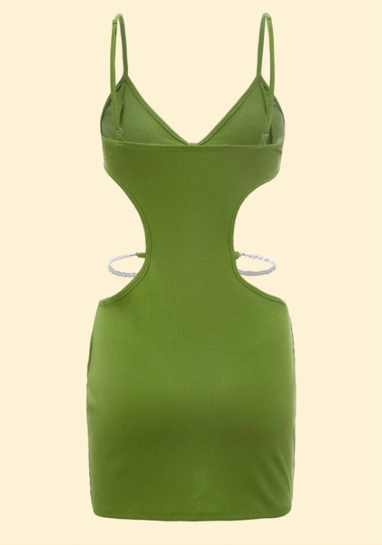ZIELONA MINI SUKIENKA