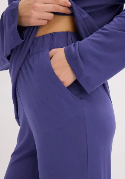 FIOLETOWA BLUZA SPODNIE KOMPLET
