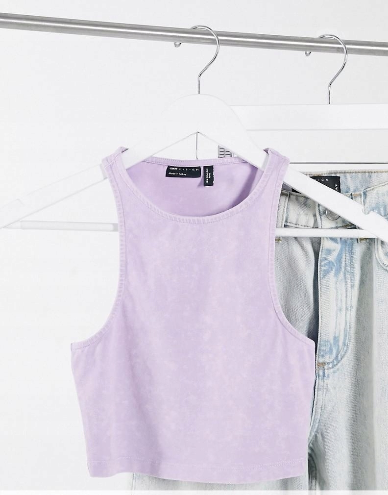 fioletowy top casual