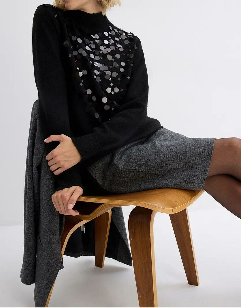 SWETER DAMSKI CZARNY