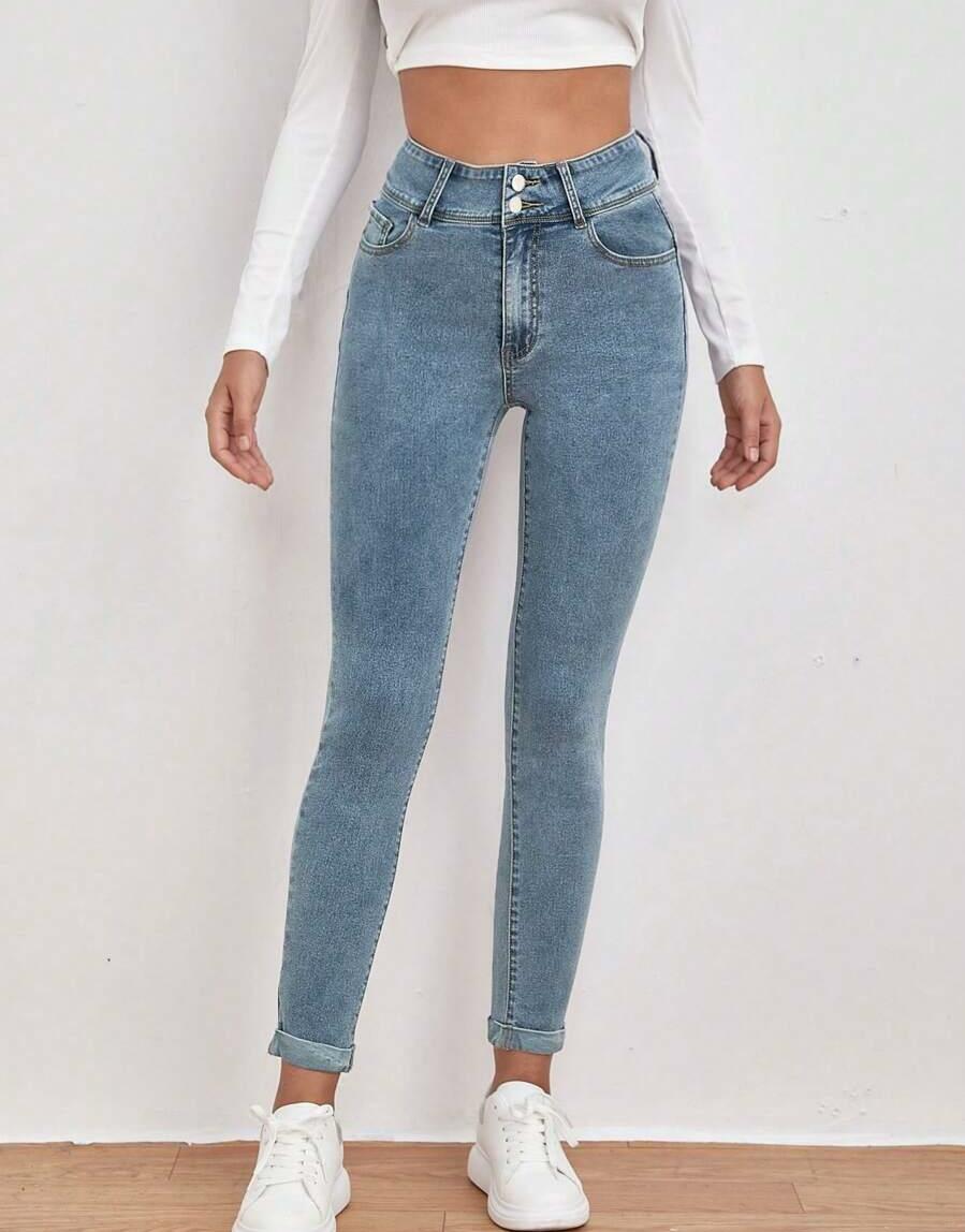 NIEBIESKIE SPODNIE JEANS 