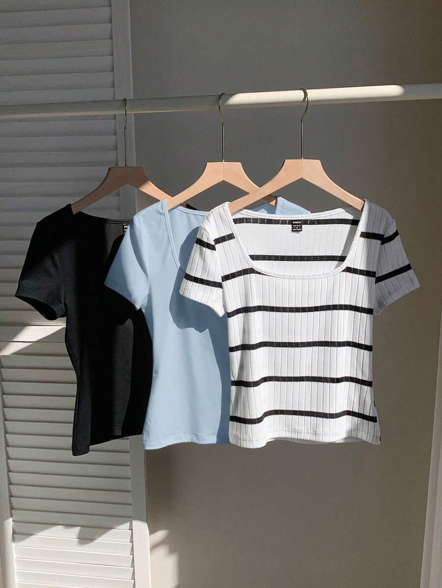 t-shirt krótki rękaw 3 pack
