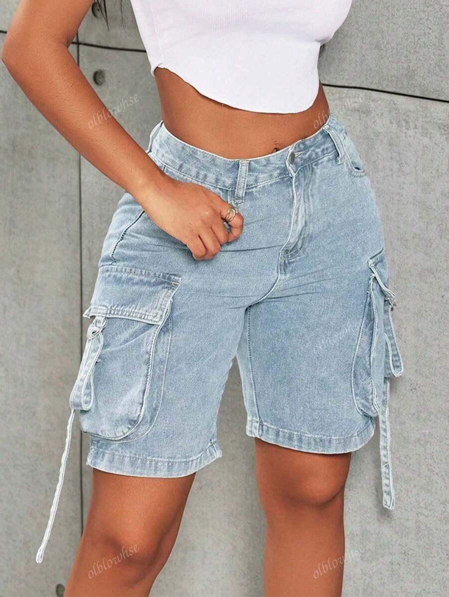 NIEBIESKIE SPODENKI JEANS