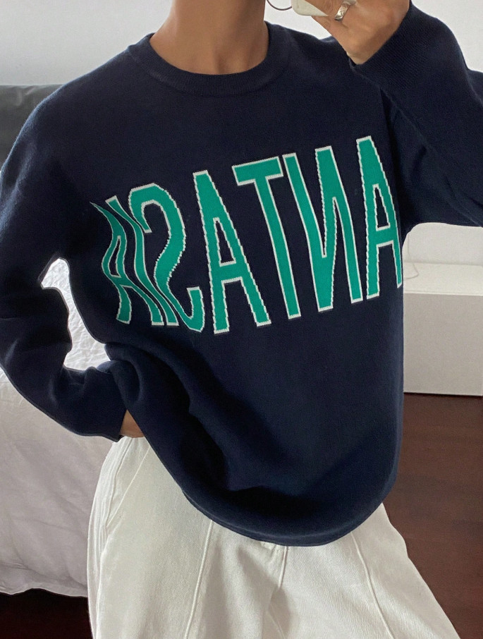 SWETER Z NAPISEM