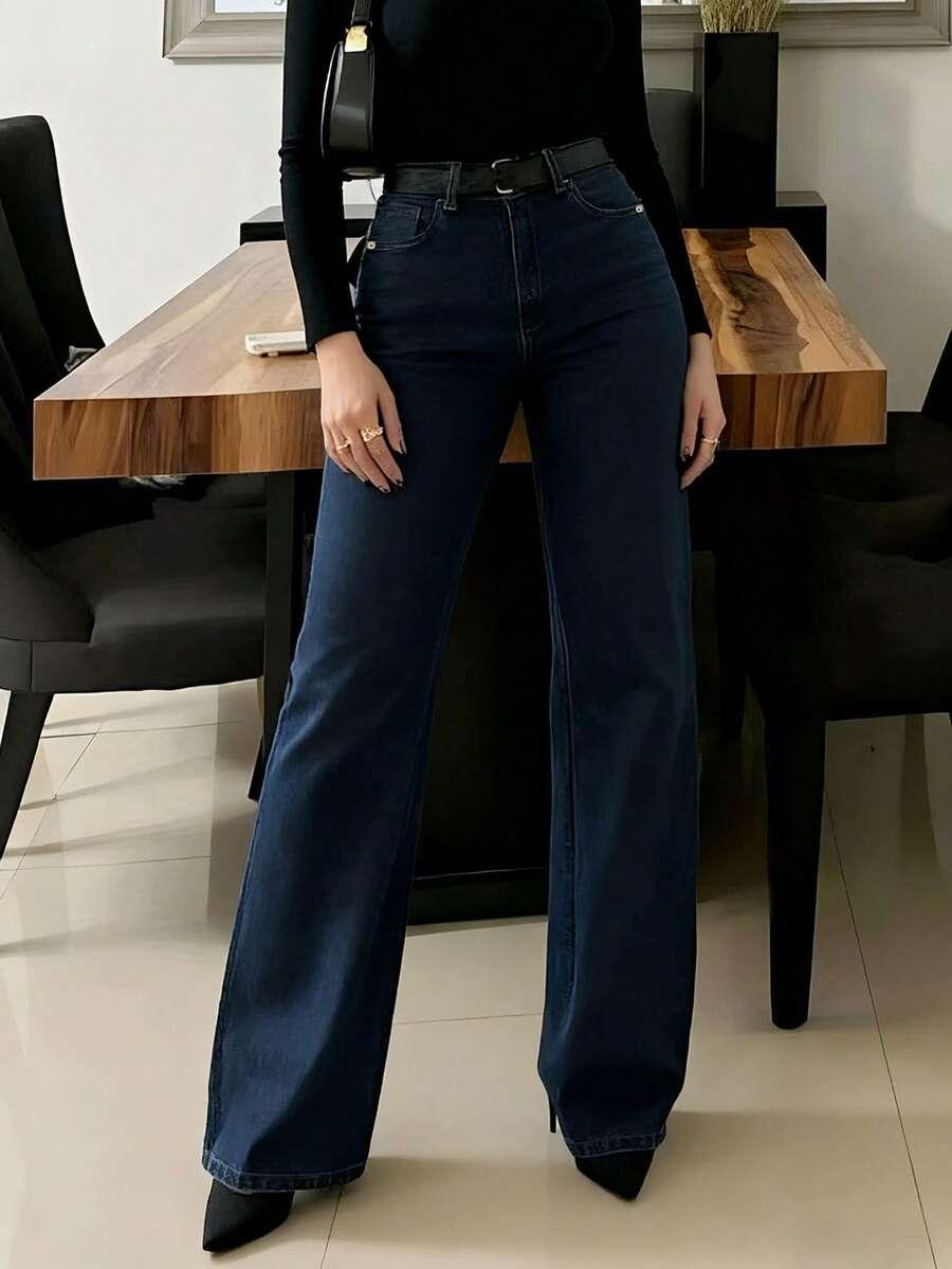 NIEBIESKIE SPODNIE JEANS