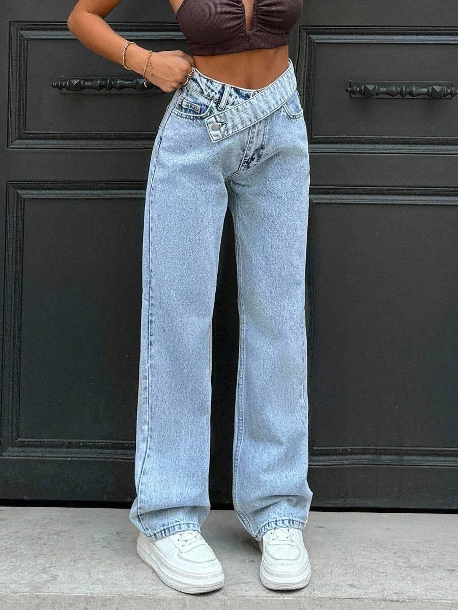 NIEBIESKIE SPODNIE JEANS