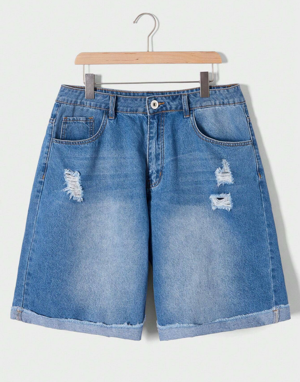 JEANSOWE SPODENKI RIPPED