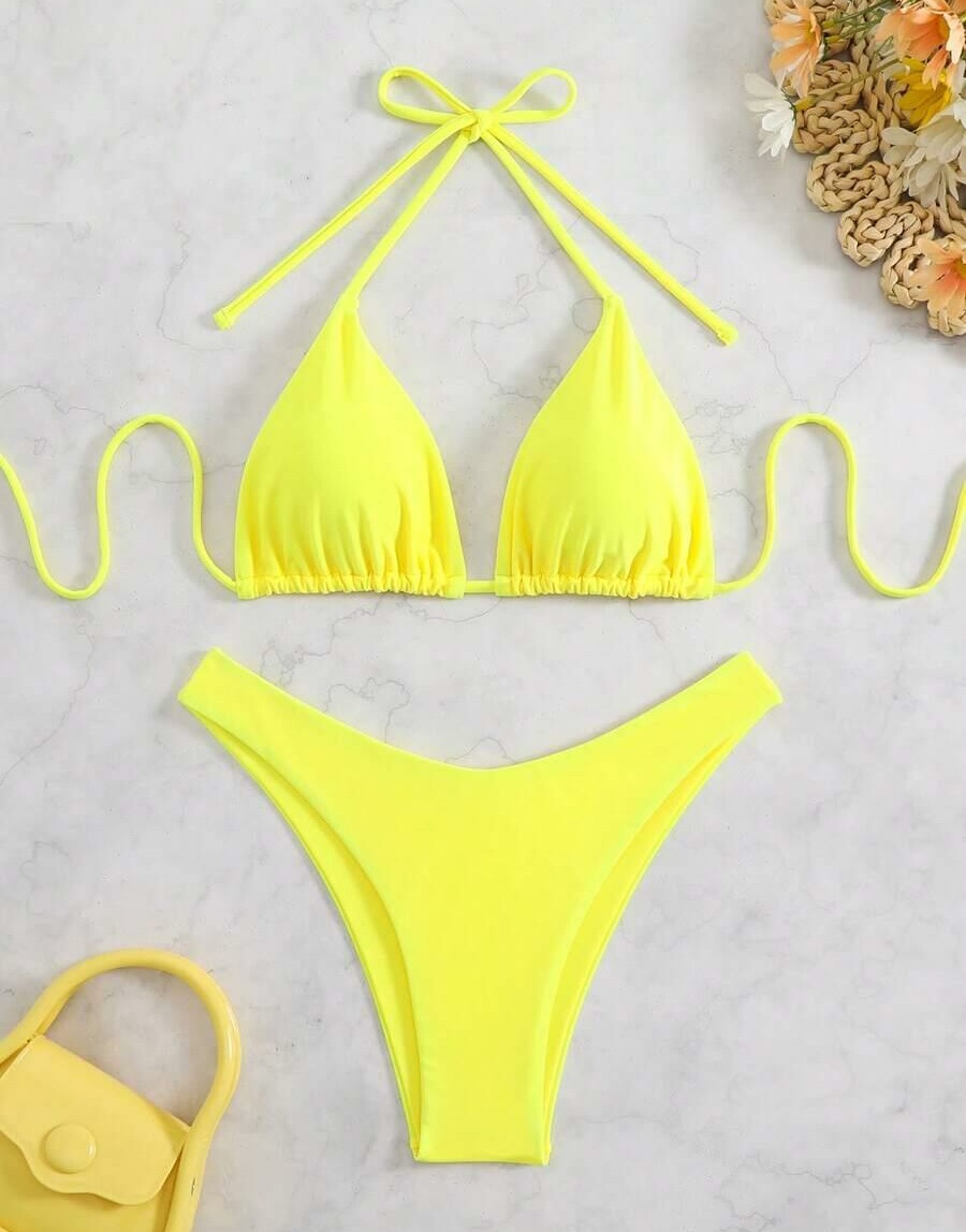 ŻÓŁTY KOMPLET BIKINI