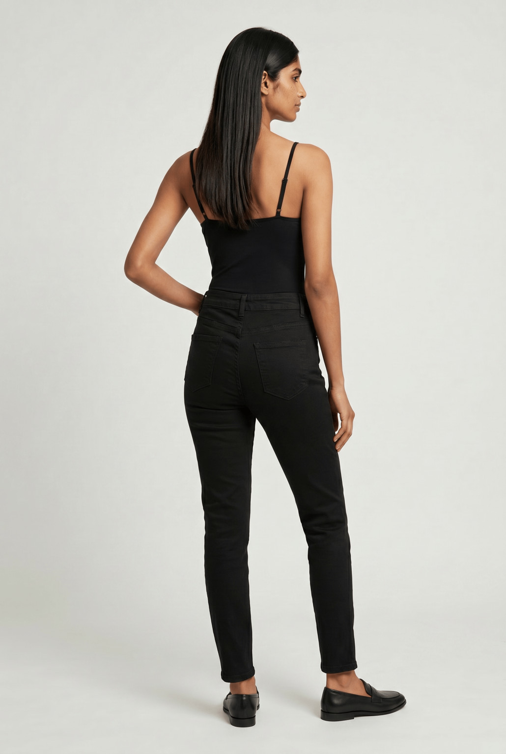 SPODNIE RURKI JEANS WYSOKI STAN guziki