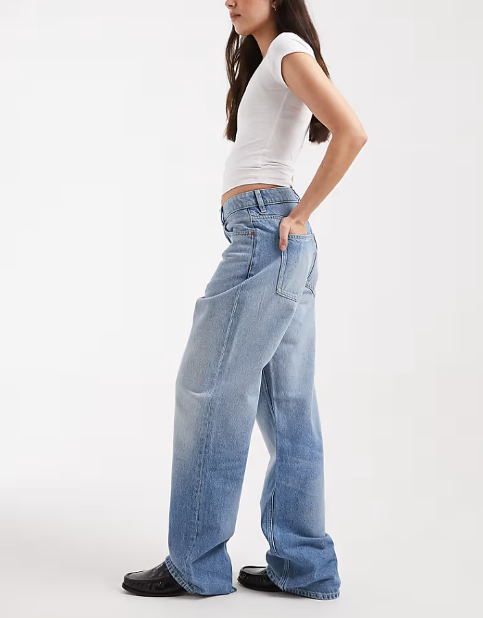 spodnie jeans proste nogawki