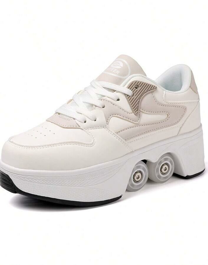 beżowe buty sportowe rolki