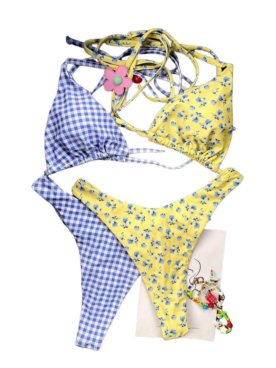 BIKINI DAMSKIE DWUCZĘŚCIOWE 2 KOMPLETY