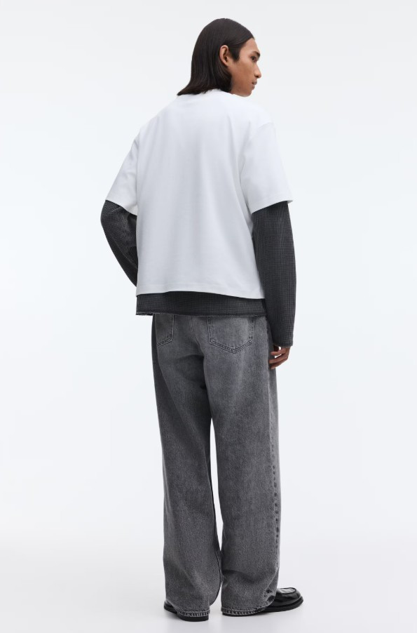 Biały gładki T-shirt