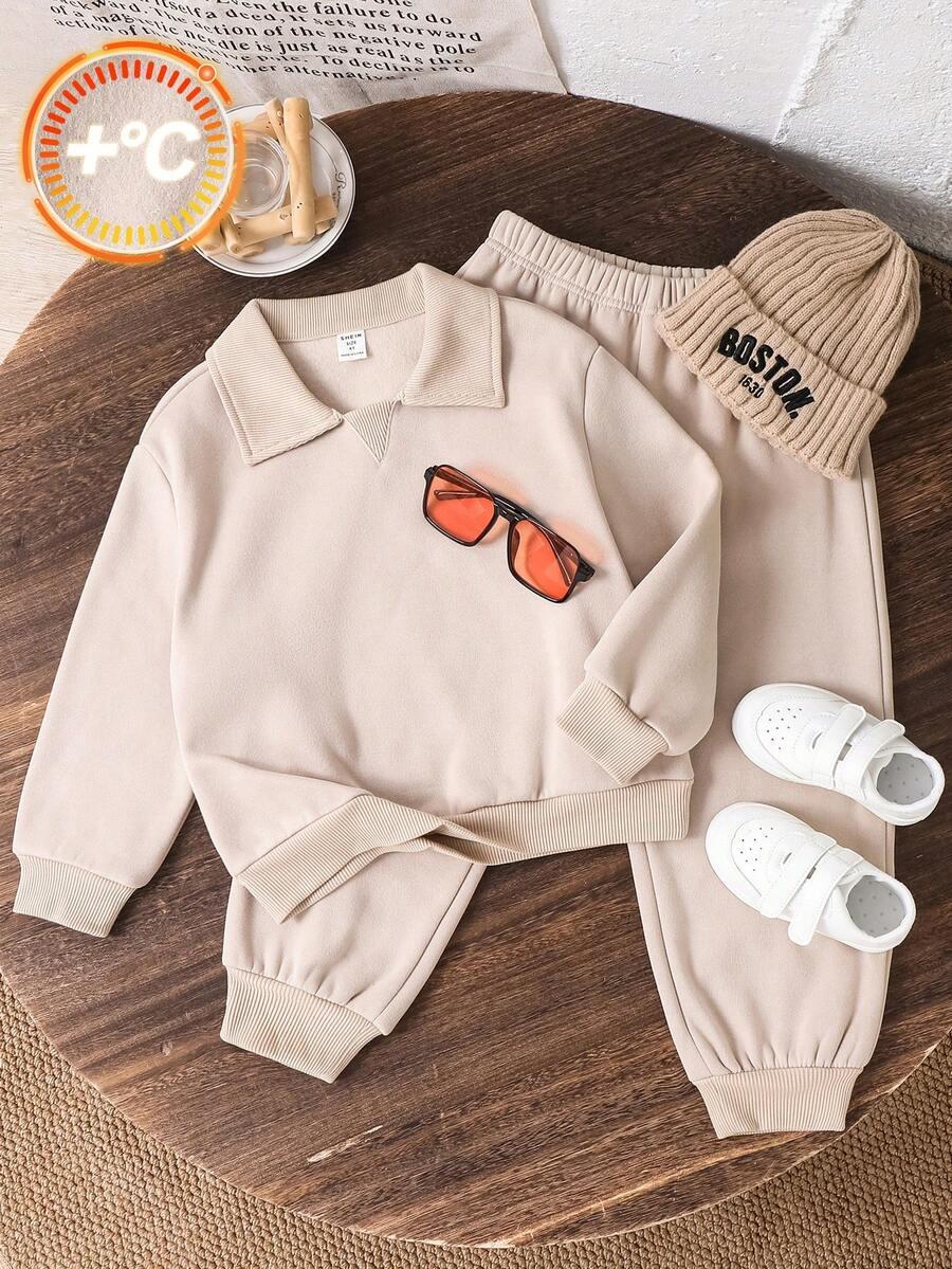 beżowy komplet bluza spodnie