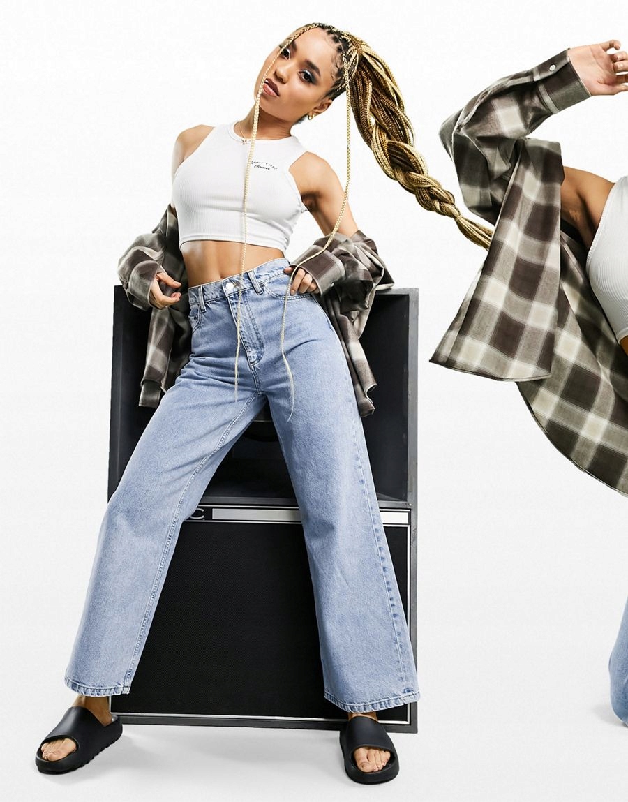 NIEBIESKIE SPODNIE JEANS