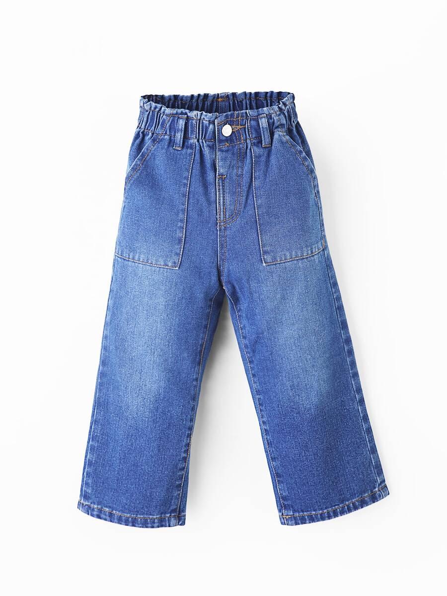 niebieskie spodnie jeans 