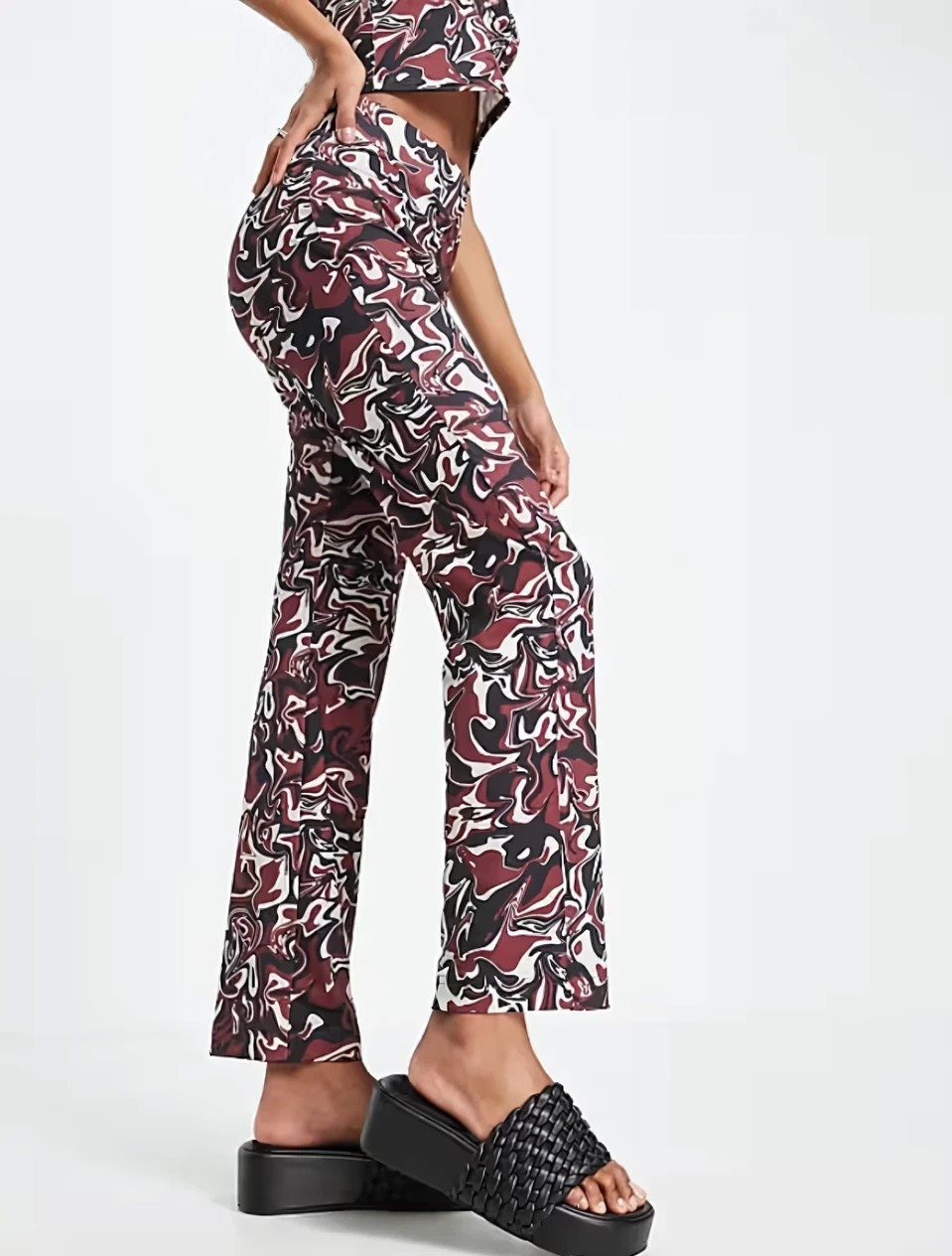spodnie casual print