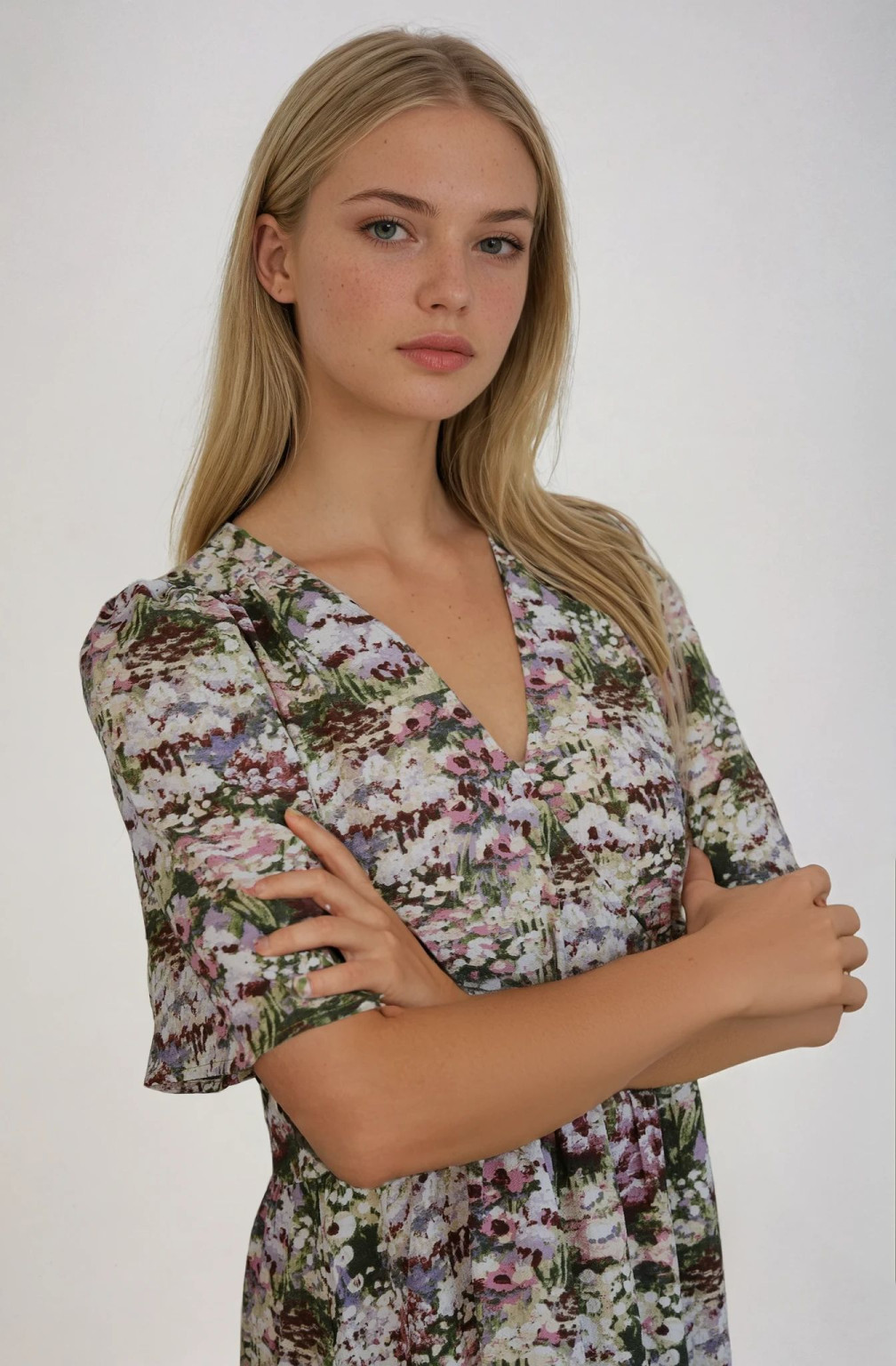 sukienka krótki rękaw print