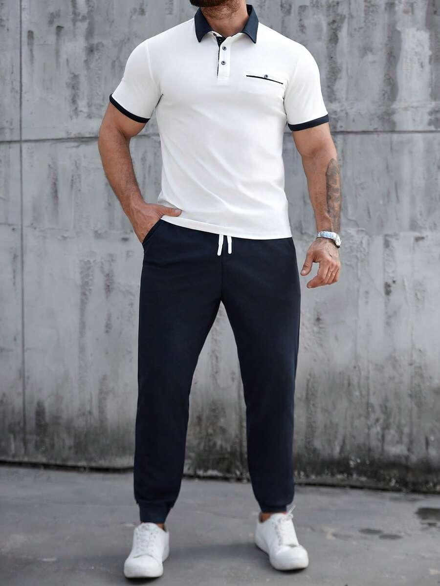 komplet spodnie koszulka polo