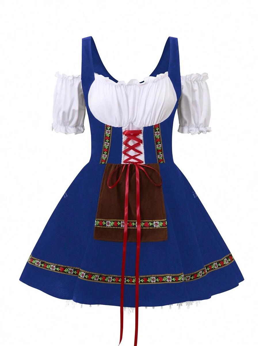 NIEBIESKA MINI SUKIENKA