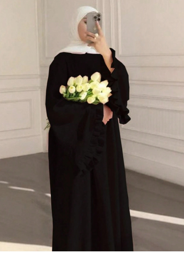 CZARNA MAXI SUKIENKA