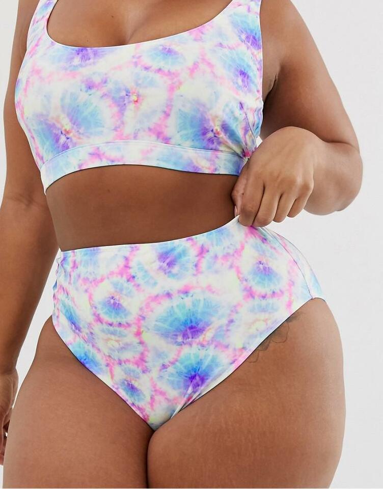 kolorowy dół od bikini