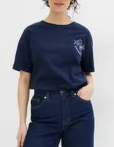 T-SHIRT DAMSKI BAWEŁNIANY Z NADRUKIEM 