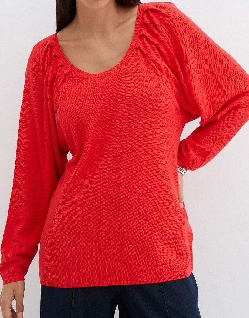 SWETER Z DZIANINY 