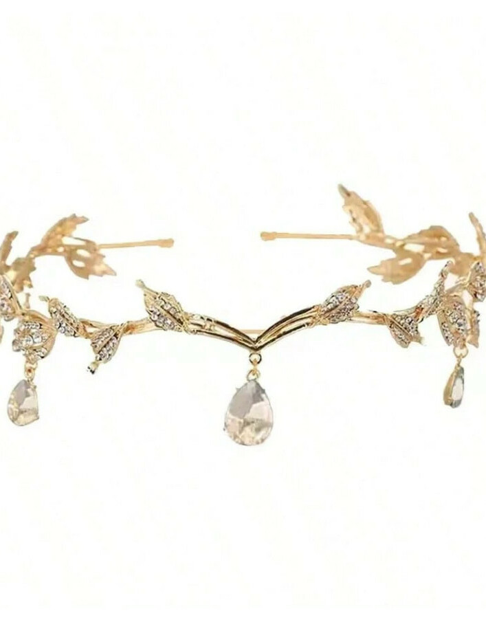 złota tiara zdobienie 