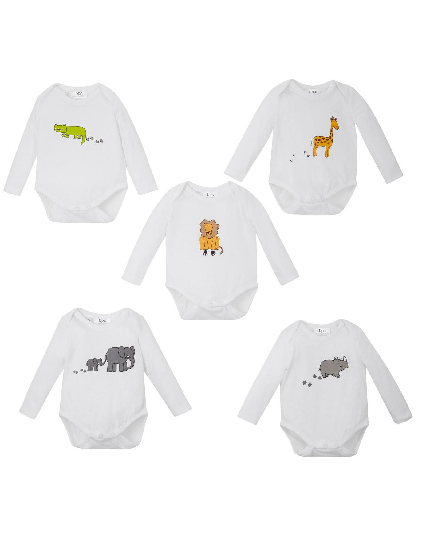 BIAŁE BODY PRINT 5-PACK
